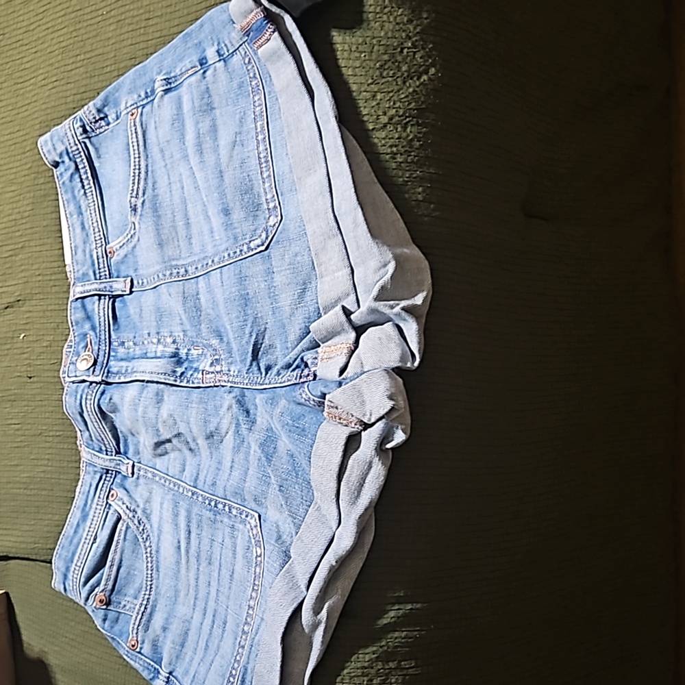 American Eagle Denim Dreamy Drape Shortie Shorts